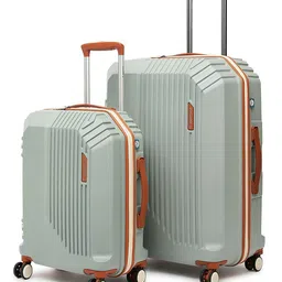 uppercase Set Of 2 Vector Textured Hard-Sided Trolley Bags-picture-13