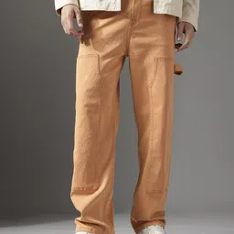 FCUK Men Baggy Cargo Styles Stretchable Jeans-picture-19