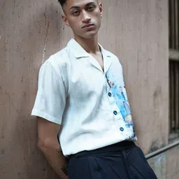 Big Bunny Men Custom Opaque Printed Casual Shirt image 3