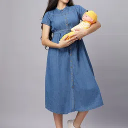 Mammas Maternity Maternity A-Line Midi Dress-picture-38