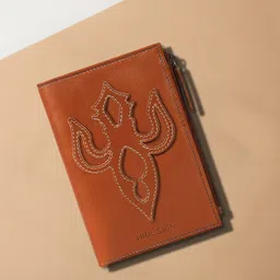 Hidesign Unisex Ethnic Motifs Textured Leather Passport Holder-picture-42