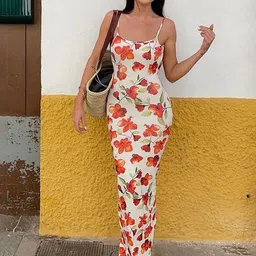 LULU & SKY Women Floral Printed Backless Maxi Dress-picture-29