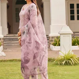 YAMUNE Women Floral Embroidered Regular Thread Work Kurta with Trousers & With Dupatta-picture-40