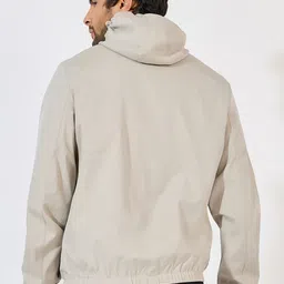 Styli Grey Fully Lined Elasticated Hem detail Windbreaker Sporty Jacket image 3