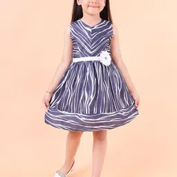 PINK MERMAID Print Fit & Flare Dress image 1