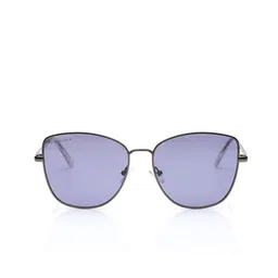 Fastrack Women Gunmetal-Toned Cateye Sunglass with Polarised Lens - M280PL4PV image 3