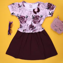 V-Mart Floral Print Fit & Flare Dress-image-43