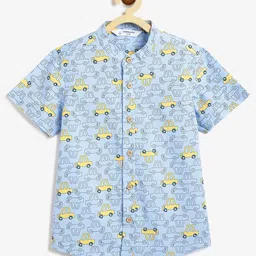 Campana Boys Opaque Printed Casual Shirt-picture-47