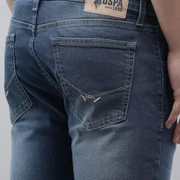 U.S. Polo Assn. Denim Co. Men Brandon Slim Tapered Light Fade Stretchable Jeans image 3