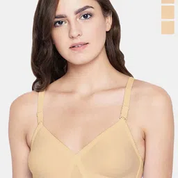 Bodycare Pack of 3 Full Coverage Non Padded Non wired Seamless cup Bra FK-5589SSS-30D image 1