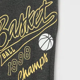 Fame Forever by Lifestyle Boys Typography Printed Pure Cotton Joggers image 5