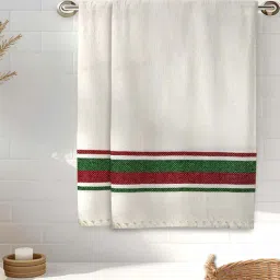 athom living Multicolor Cotton Checkered 215 GSM Bath Towels Pack of 2-picture-33