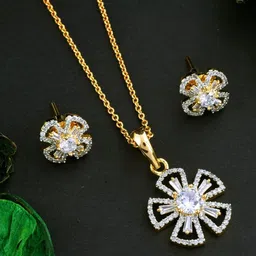 Anouk Gold-Plated Cubic Zirconia-Studded Jewellery Set-picture-24