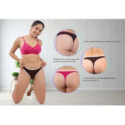 ORLIZEA Set Of 3 Cotton Blend Thongs image 4