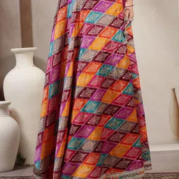 Clora Creation Bandhini Printed Flared Maxi Skirt image 4