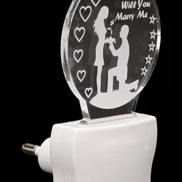 1ST TIME Red & White Printed Acrylic Contemporary Abstract Shaped Shaped Wall Lamp image 4