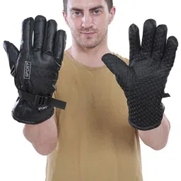 TEEMOODS Men Bike Riding Winter Gloves with Fur Lining-picture-15