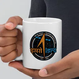 Mr UVD White & Navy Blue Graphic Printed Ceramic Matte Mug 350 ml image 2