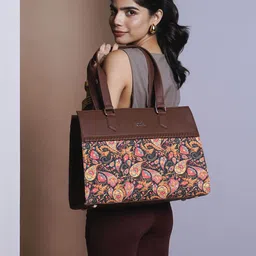 ZOUK Floral Printed Structured Shoulder Bag image 4