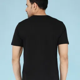 NOBLE HUSTLE Men Graphic Printed Round Neck Cotton T-shirt image 3