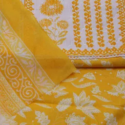 Meena Bazaar Floral Printed Unstitched Dress Material image 2