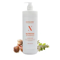 Hairlogic Nutritive Shampoo With Ricinus Communis Oil For Dry Hair Nourishment - 1L image 3