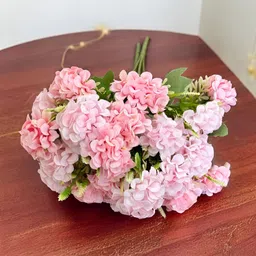 Art Street Pink & Green 2 Pieces Hydrangea Artificial Flowers-picture-41