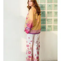 Modestouze Attires Printed Mandarin Collar Tunic & Palazzo Co-Ords image 2