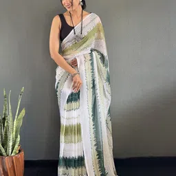 kalini KALINIWomen Striped Ready to Wear Saree image 5