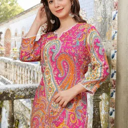 Wawlooks Ethnic Motifs Printed Kurta-picture-14