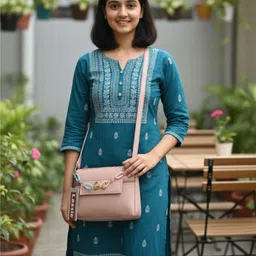 lassie Pink Women Sling Bag Lightweight Faux Leather Sling Bag for Women image 2