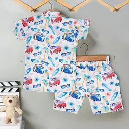 TOONKY Boys Printed Shirt with Shorts image 2