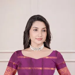 YASHASVI FASHION Ethnic Motifs Zari Art Silk Banarasi Saree image 3