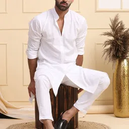 MIDAV Men Thread Work Kurta image 2