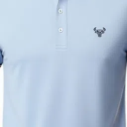 r.code by the roadster life co. R.Code by The Roadster Lifestyle Co. Men Solid Polo Collar T-shirt image 4