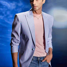 Eleven Brothers Self Design Single Breasted Blazer image 3