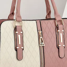 StyleCast Colorblocked Textured Handheld Bag image 3