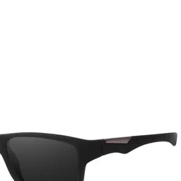 LEGEND EYEWEAR Unisex Black Lens & Black Square Sunglasses with image 5