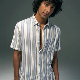 Flying Machine Men Classic Opaque Striped Casual Shirt image 1