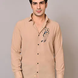 WHITE APPLE JNS Men Slim Fit Animal Printed Casual Shirt-picture-29