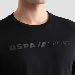 USPA Sport Men Brand Logo Printed T-shirt image 2