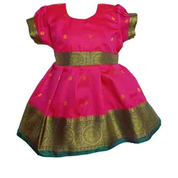 Mom and Me Pink Cotton Dresses-image-92