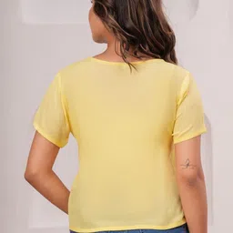DressBerry Embroidered Crepe Crop Top-image-83