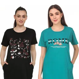 DDASPRATION Women Floral 2 Printed T-shirt-picture-25