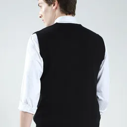 Monte Carlo Men V-Neck Sleeveless Sweater Vest image 2