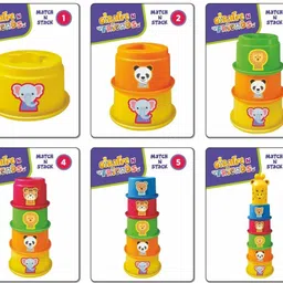zoakto Cuppy Shappy - All in 1 - Sorting Stacking Nesting Cups Shapes & Color Toy Games image 3