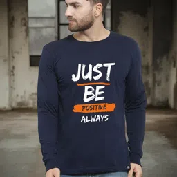 Friskers Men Typography Printed Round Neck Pure Cotton T-shirt-image-87