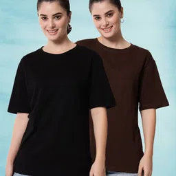 Funday Fashion Women 2 Extended Sleeves Pockets T-shirt-image-73