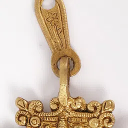 Exotic India Brass Lakshmi Wall Hanging Bells image 3