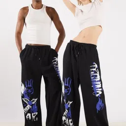 CLOTH N CODE Men Printed Relaxed Straight Fit Trousers image 2